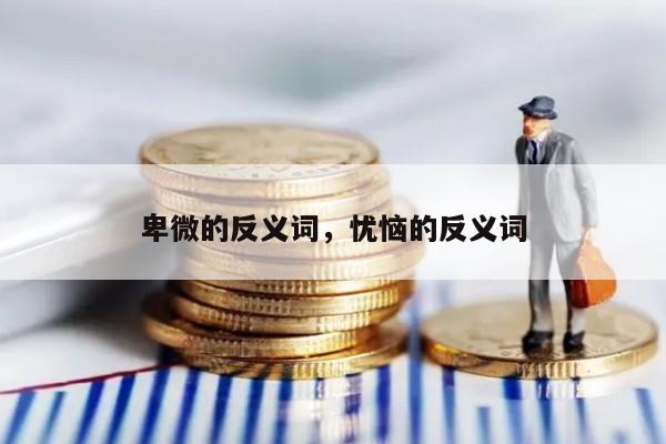 卑微的反义词，忧恼的反义词
