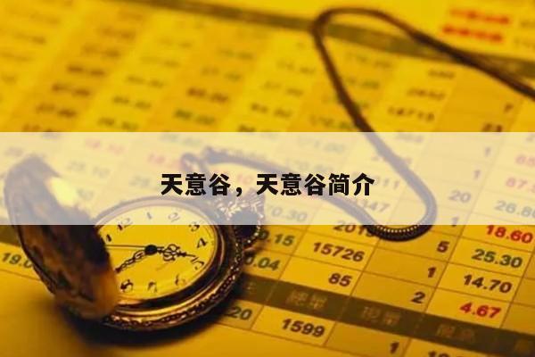 天意谷，天意谷简介