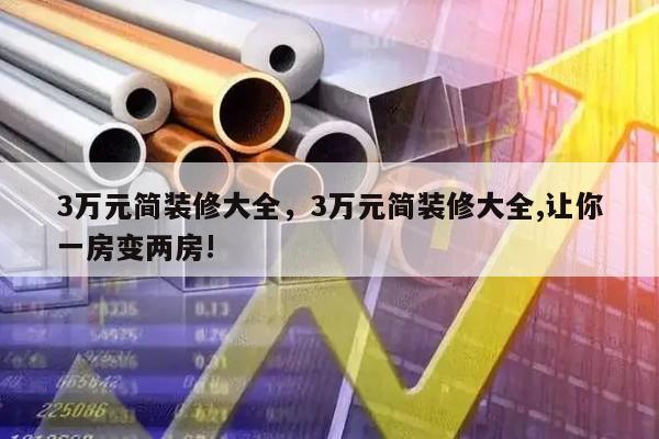 3万元简装修大全，3万元简装修大全,让你一房变两房!