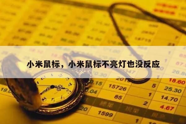 小米鼠标，小米鼠标不亮灯也没反应